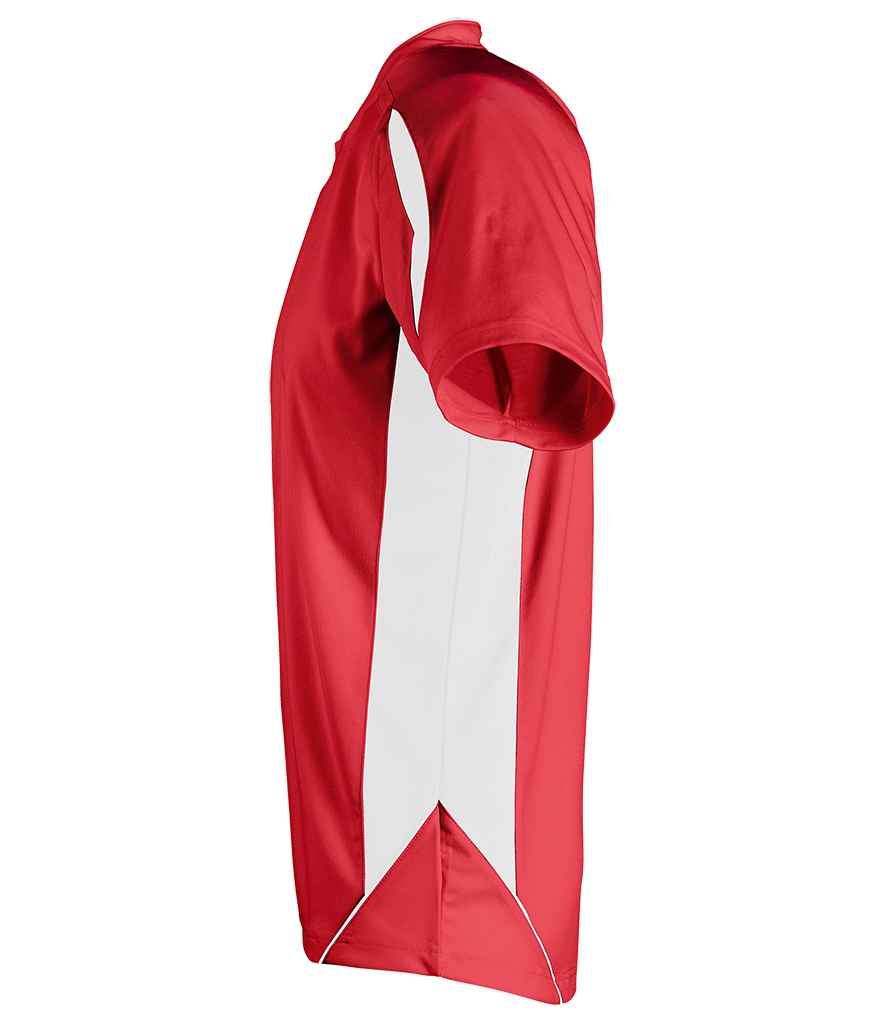 SOL'S Maracana 2 Contrast T-Shirt - Red/White