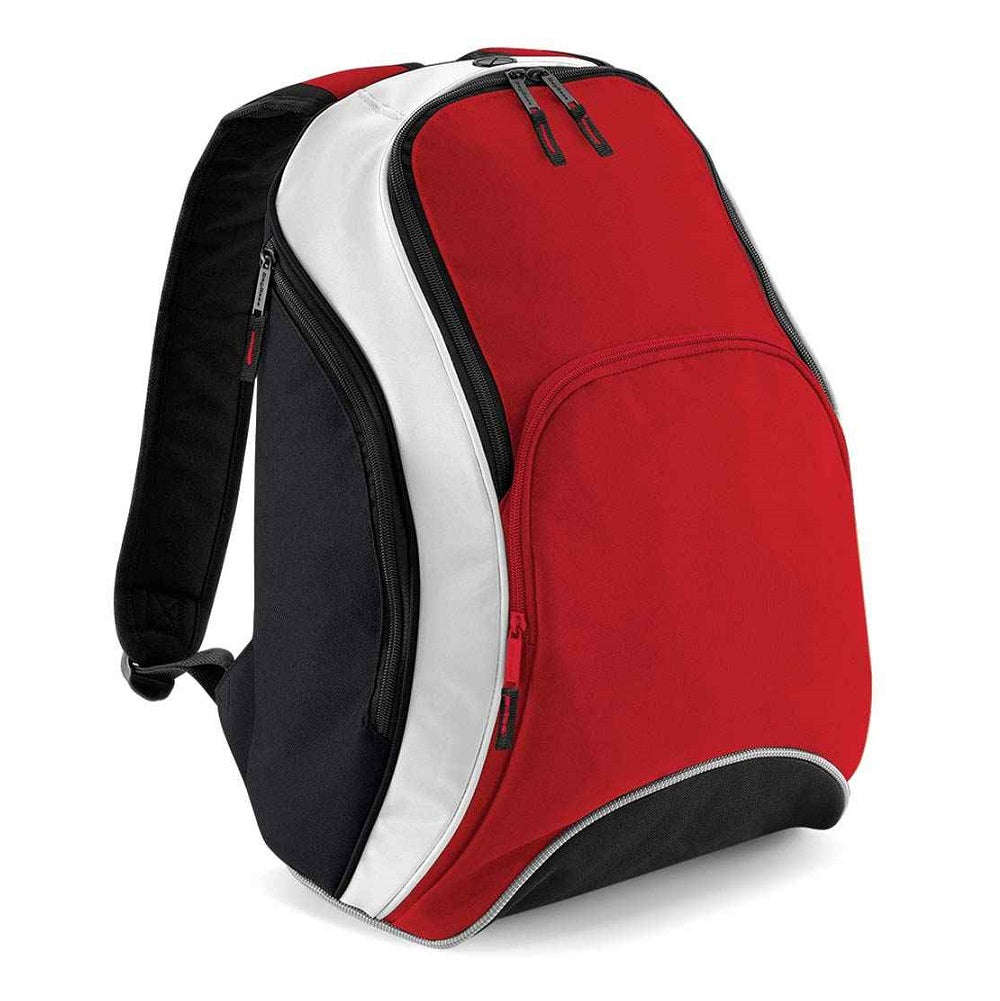 BagBase Teamwear Backpack - Classic Red/Black