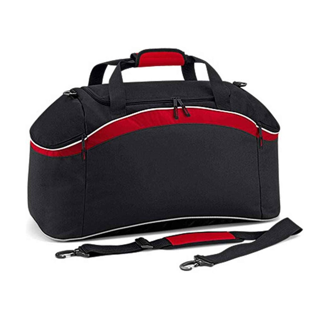 BagBase Teamwear Holdall - Black/Classic Red
