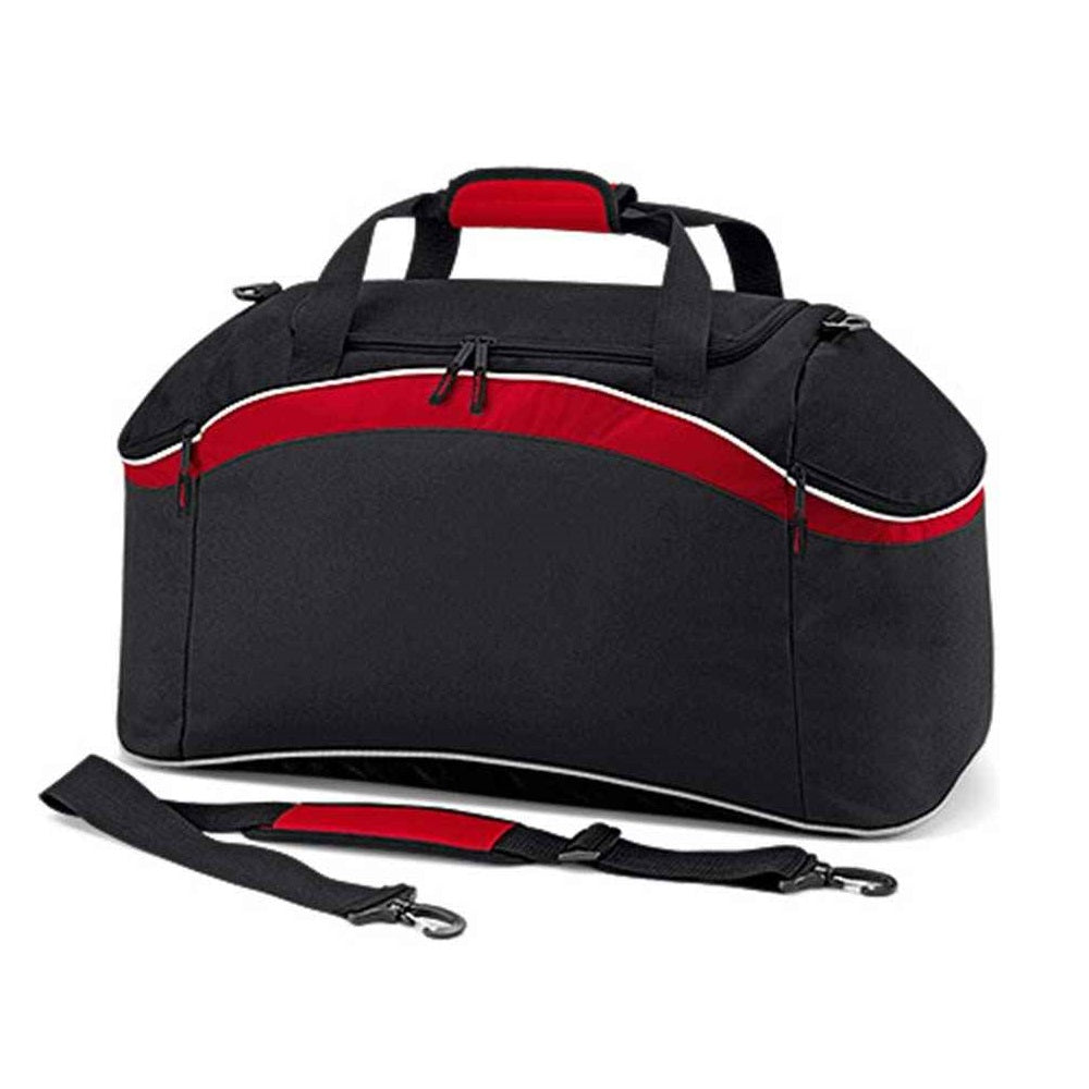BagBase Teamwear Holdall - Black/Classic Red