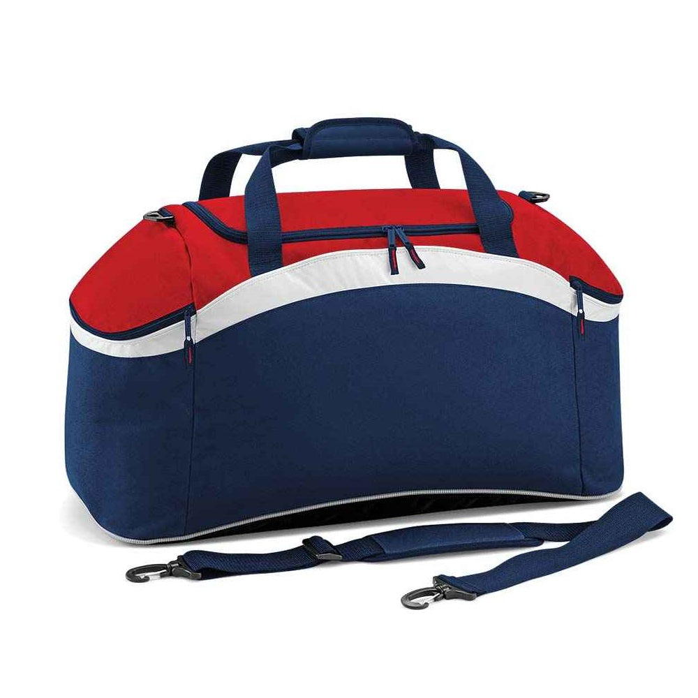 BagBase Teamwear Holdall - French Navy/Classic Red