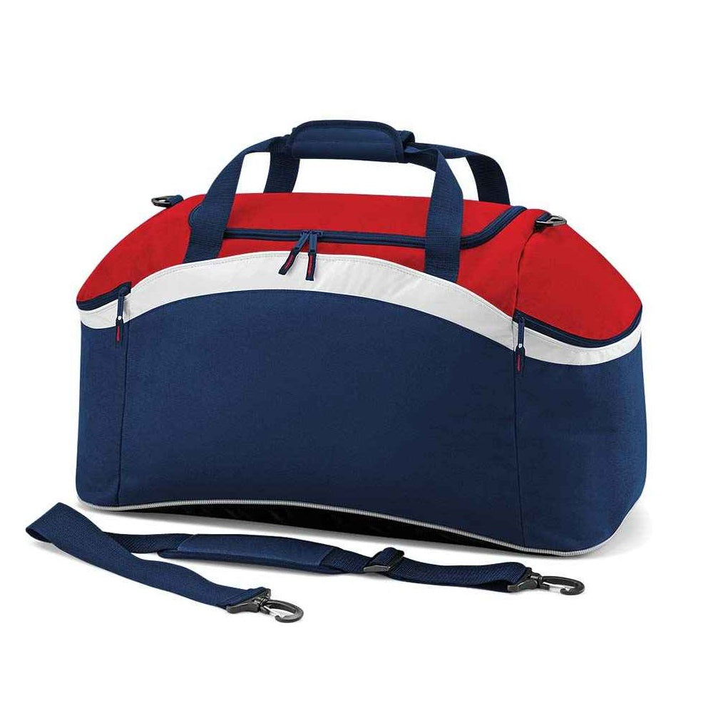 BagBase Teamwear Holdall - French Navy/Classic Red