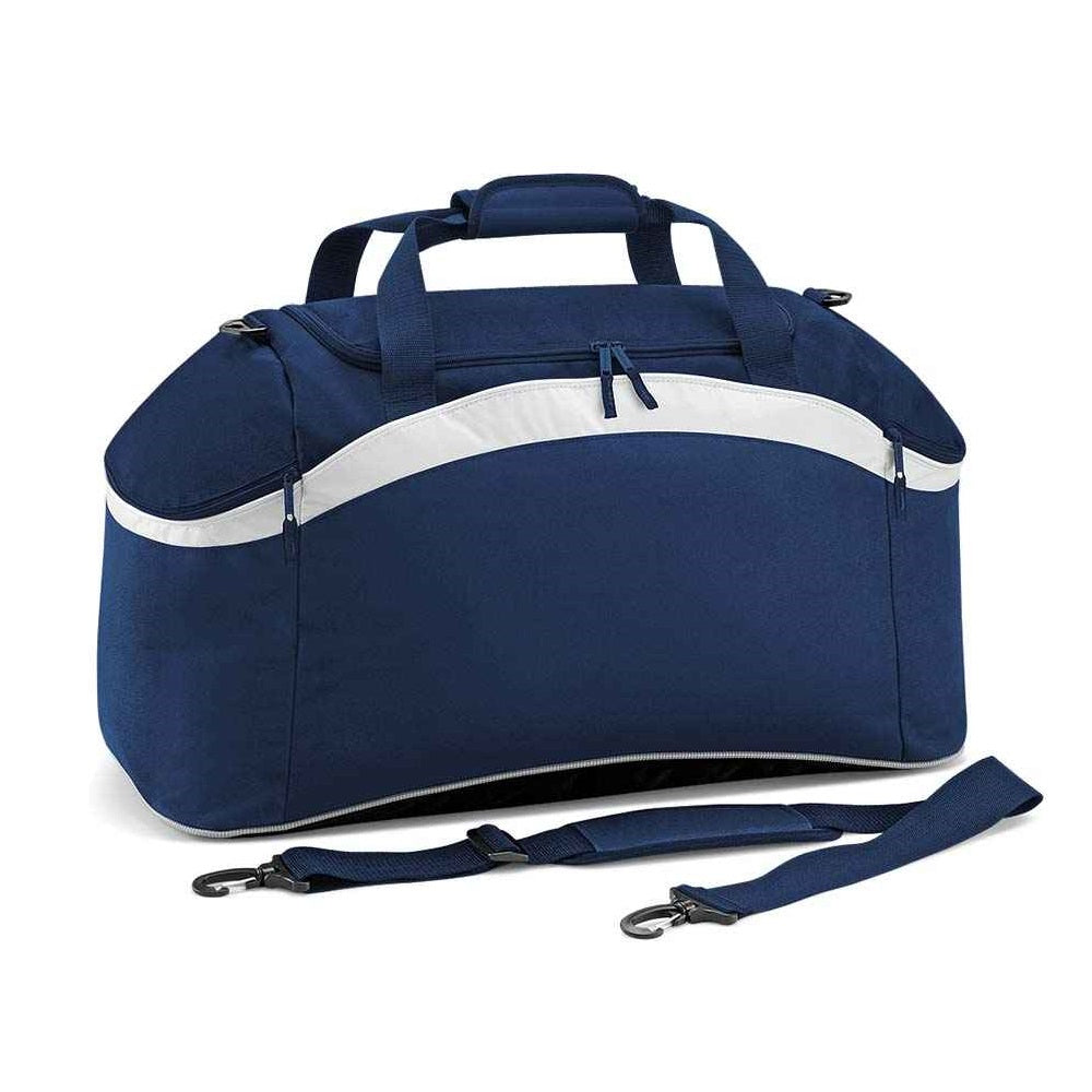 BagBase Teamwear Holdall - French Navy/White