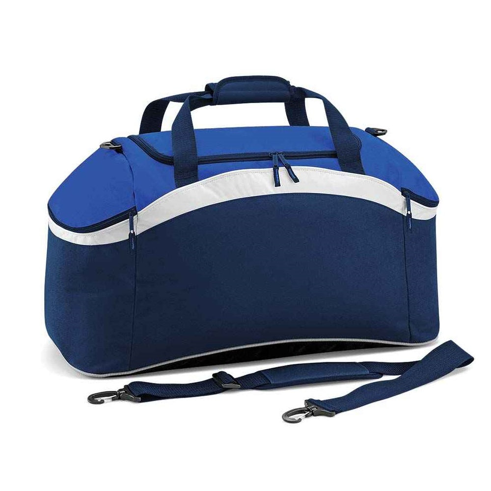 BagBase Teamwear Holdall - French Navy/Bright Royal/White