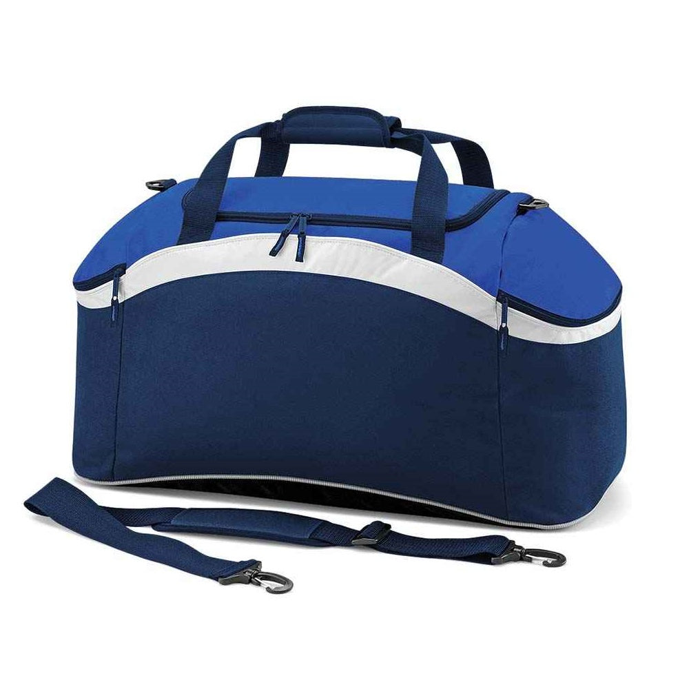 BagBase Teamwear Holdall - French Navy/Bright Royal/White