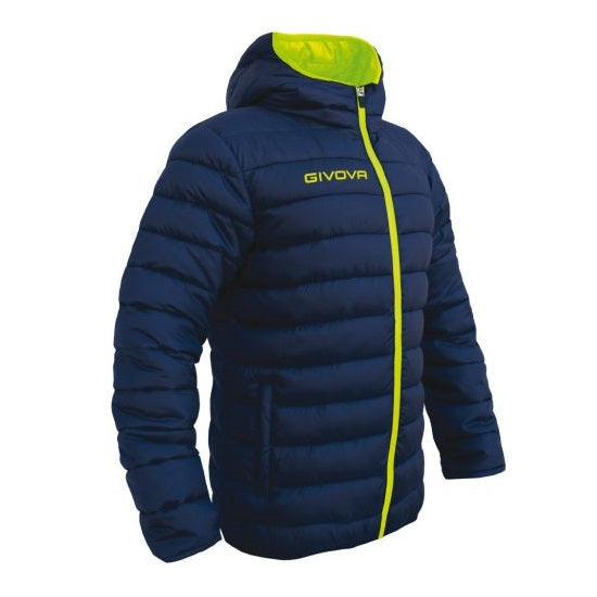 Givova Guibbotto Olanda Winter Jacket - Navy/Fluo Yellow