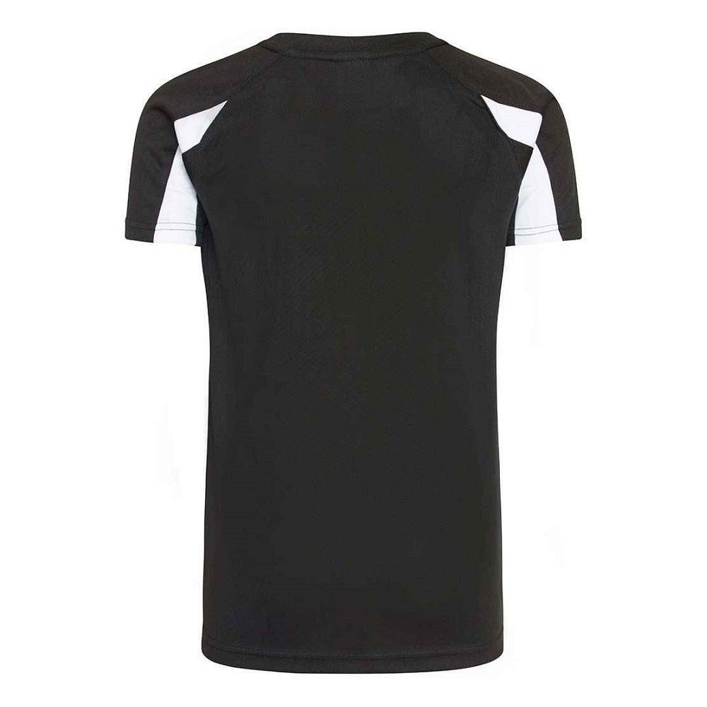 AWDis Kids Cool Contrast T-Shirt - Jet Black/Arctic White