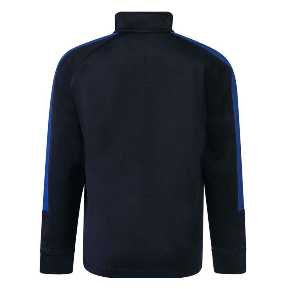 Finden and Hales Kids Knitted Tracksuit Top - Navy/Royal Blue