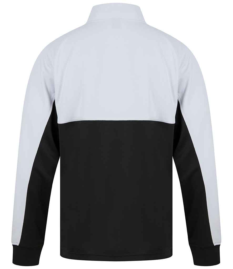 Finden and Hales 1/4 Zip Tracksuit Top - Black/White