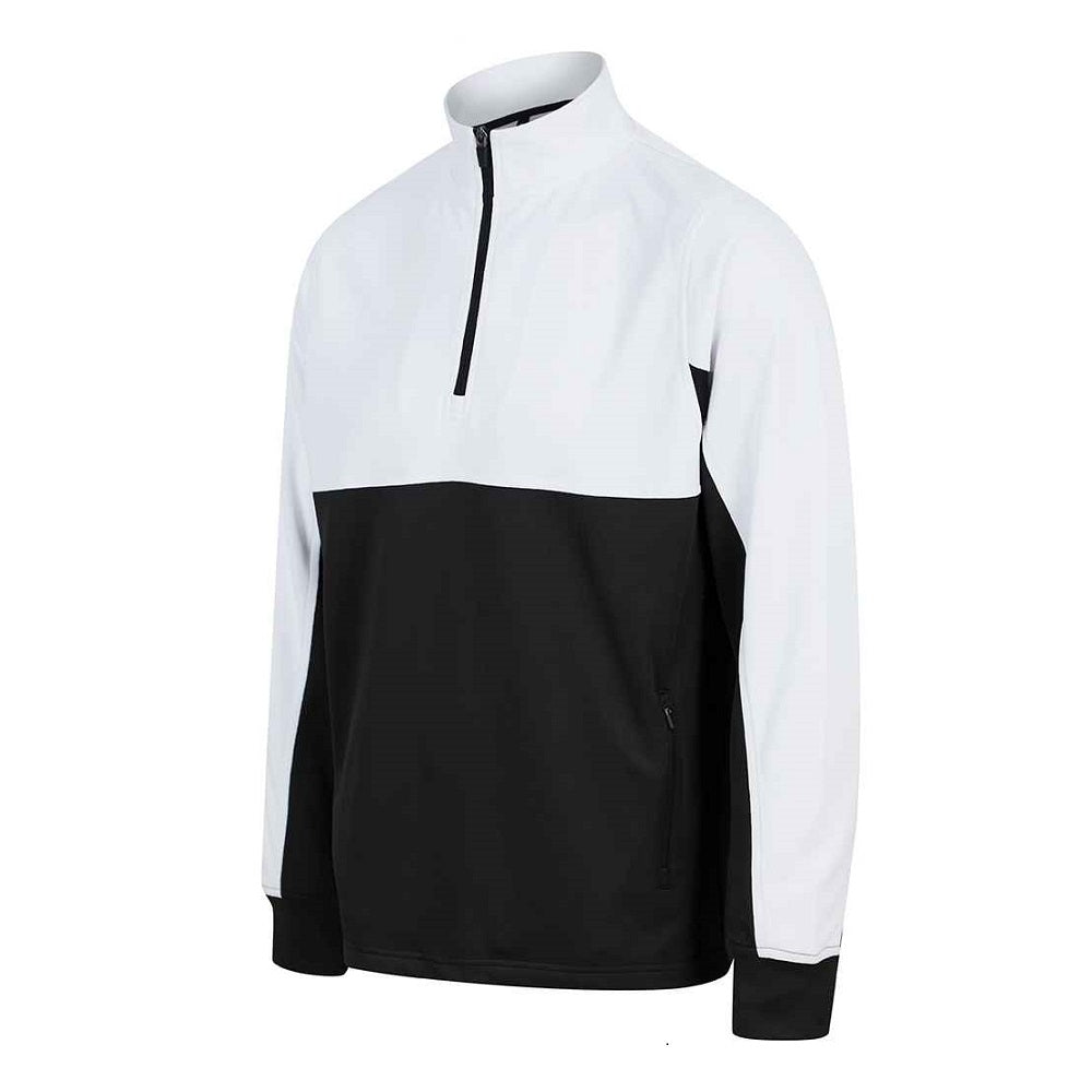 Finden and Hales 1/4 Zip Tracksuit Top - Black/White