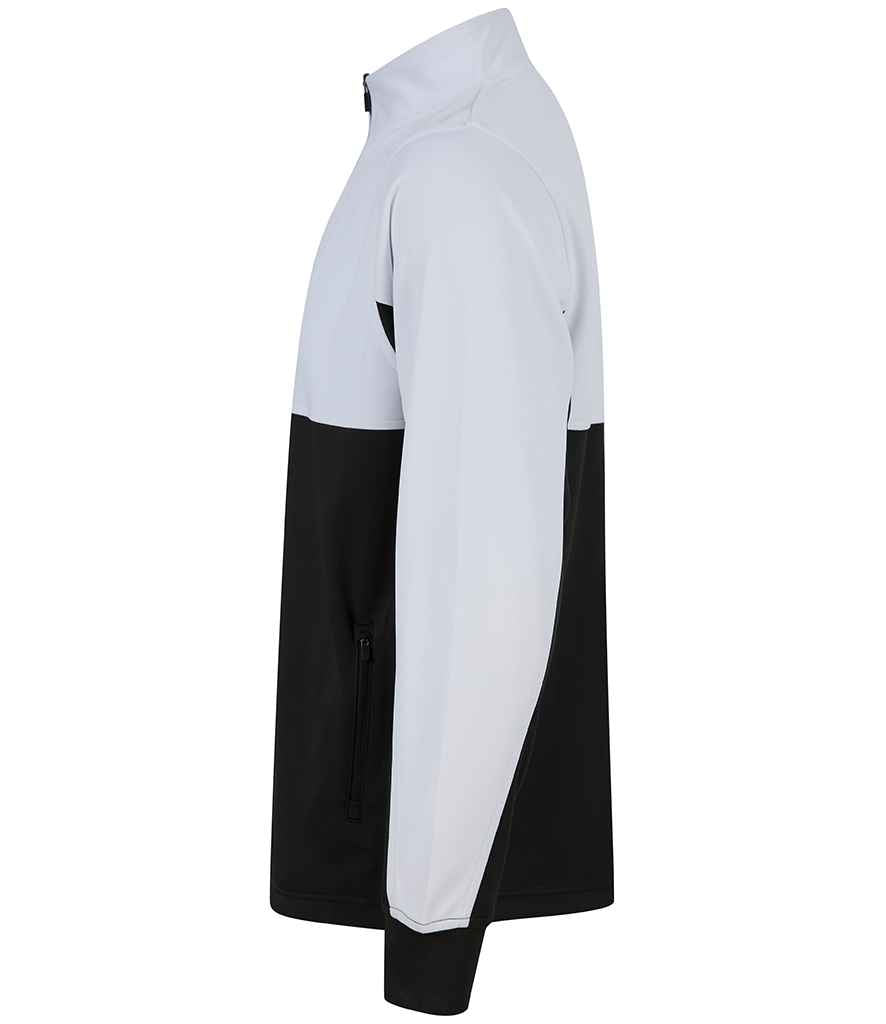 Finden and Hales 1/4 Zip Tracksuit Top - Black/White