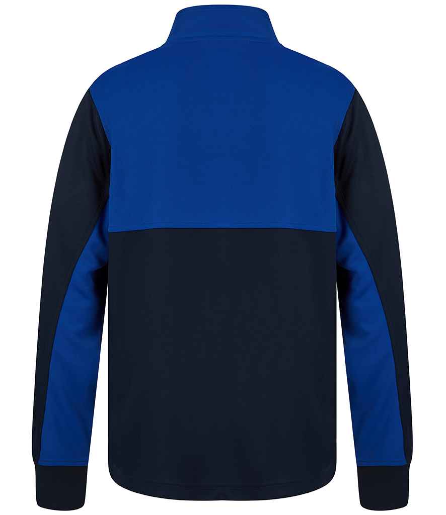 Finden and Hales 1/4 Zip Tracksuit Top - Navy/Royal Blue