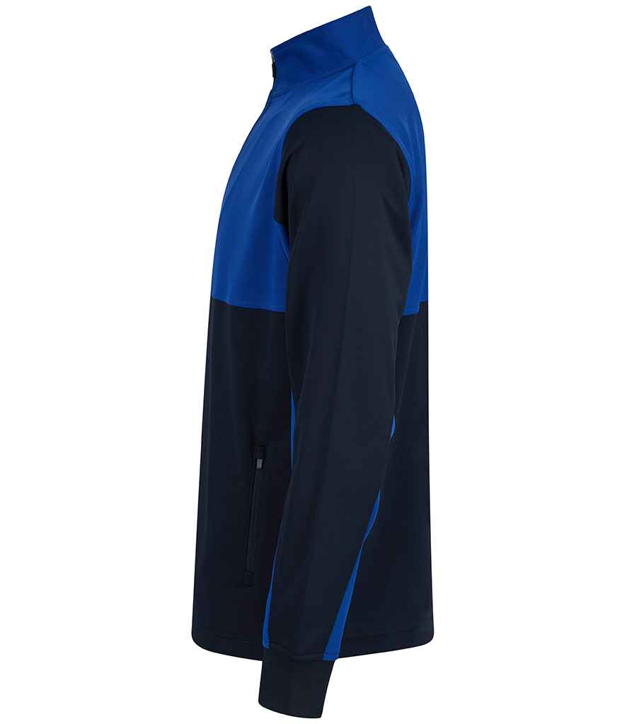 Finden and Hales 1/4 Zip Tracksuit Top - Navy/Royal Blue