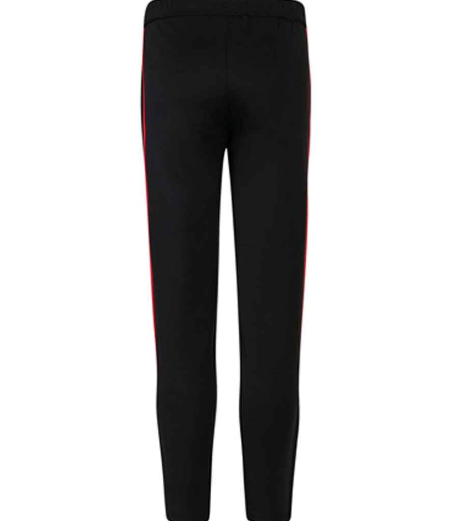 Finden and Hales Kids Knitted Tracksuit Pants - Black/Red
