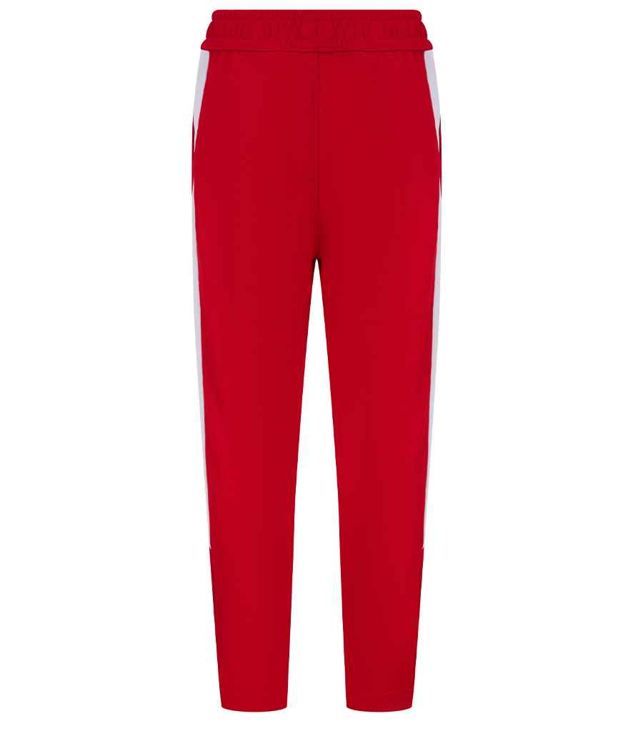 Finden and Hales Kids Knitted Tracksuit Pants - Red/White