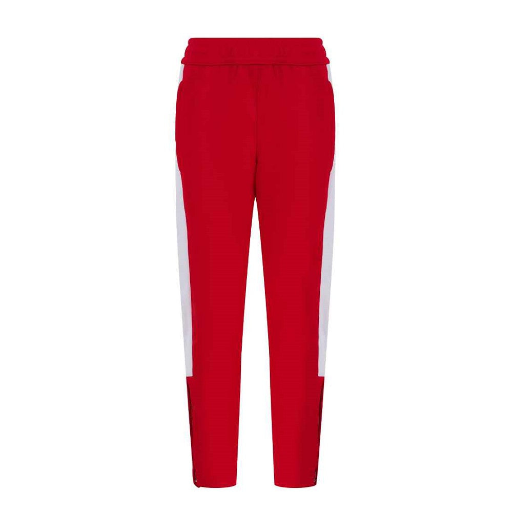 Finden and Hales Kids Knitted Tracksuit Pants - Red/White