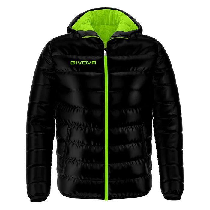 Givova Guibbotto Olanda Winter Jacket - Black/Fluo Green