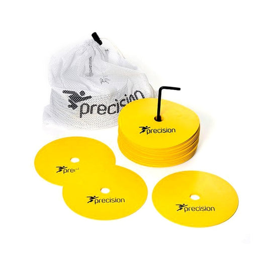 Precision Round Rubber Marker Discs - Yellow (Pack of 20)