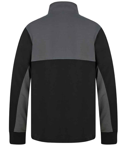 Finden and Hales 1/4 Zip Tracksuit Top - Black/Gunmetal