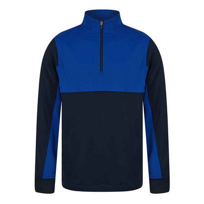 Finden and Hales 1/4 Zip Tracksuit Top - Navy/Royal Blue